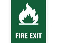 FIRE EXIT SIGN